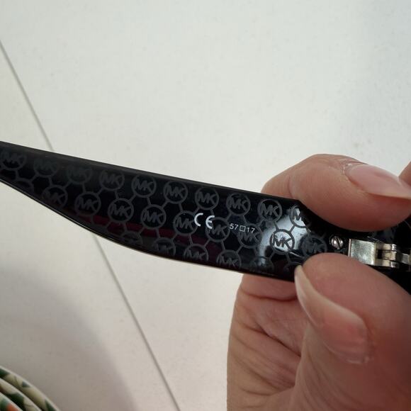 Michael Kors Women’s Sunglasses FRAMES ONLY Brown Gold Logo Cateye Shape - Picture 12 of 13